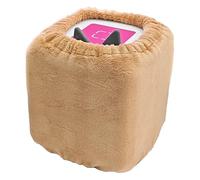 LeoTube Plush Cover for Toniebox Audio Player Starter Set, Protective Sleeve Case Compatible with Tonie Box, Story Telling Toys Accessory (Case Only) (Brown)