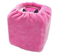 LeoTube Plush Cover for Toniebox Audio Player Starter Set, Protective Sleeve Case Compatible with Tonie Box, Story Telling Toys Accessory (Case Only) (Pink)