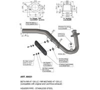Leovince 80031 Collector Kit Beta RR 125 4T21-23