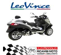 Leovince Black Exhaust Terminal SBK Piaggio MP3 500 Sport LT Business 2014
