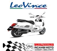 LeoVince Black Exhaust Terminal Vespa GTS 300 HPE Super 2019 2020