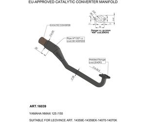 Leovince Cat Converter Manifold YAM 16039