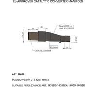 Leovince Catalytic Converter For Vespa GTS 125 IGET 2017-2020 16038