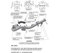 LEOVINCE COLLECTORS KIT FOR KTM 690 SMC R 21-24