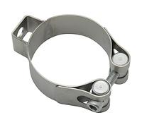 LeoVince Exhaust Clamp Replacement Part Set Stainless Steel Diameter 53 mm