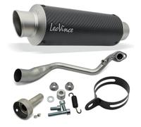 LeoVince exhaust complete system GP CORSA compatible with Aprilia SR 125 GT | MATTE RACING Carbon slip-on muffler, no approval, OEM 15500MU compatible with Aprilia SR 200 GT 2022-2024