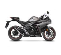 LEOVINCE EXHAUST MUFFLER LV-10 BLACK EDITION FIT ON YAMAHA YZF-R3 19-20 INOX-COD