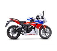 LEOVINCE EXHAUST MUFFLER LV-10 FULL BLACK FIT ON HONDA CBR300 R 15-17 INOX-COD.1