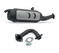 LeoVince Exhaust System SITO PLUS Steel Full System for Gilera Typhoon / Storm