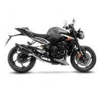 LeoVince full exhaust system 14R BLACK E5/+ TRIUMPH STREET 765 R/RS/A2 2023 2026