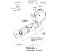 LEOVINCE FULL EXHAUST TOURING FIT ON MBK OVETTO 50 2 stroke 02-12 STEEL