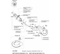 LEOVINCE FULL EXHAUST X-FIGHT FIT ON BETA RR 50 ENDURO 2012 STAINLESS STEEL