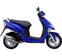 LeoVince Hand Made TT Exhaust System For Kymco Super 8 50 2009-2013 Brushed