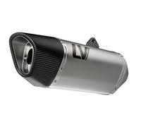 LeoVince LV-14 R cat exhaust, road approved for Yamaha Tracer 9 | Rear silencer AISI 304 stainless steel, carbon end cap, E-approved, OEM 15620K compatible with Yamaha Tracer 9 / GT 2021-2026