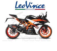 Leovince Lv One Evo Exhaust Terminal For Ktm Rc 390 2017 2018 2019 Carbon/Carbon