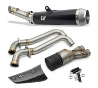 LeoVince LV RACE exhaust with ABE catalyst for Suzuki GSX-8S | Black Edition stainless steel rear silencer, black, E-approved, OEM 14442EBK compatible with Suzuki GSX-8S 2023-2024