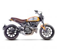 LeoVince Muffler exhaust LV-10 BLACK E4 DUCATI SCRAMBLER 800 RACER 2017 2020