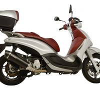 14025U - Exhaust muffler LeoVince NERO PIAGGIO BEVERLY 350 SPORT TOURING (11-16)