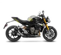 Leo Vince LeoVince LV-10 silencer with EG-BE S/O 3-2 VA BL - SPEEDTRIPLE RS/RR 21-