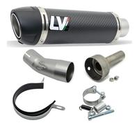 LeoVince Silencer GP CORSA EVO RACING Carbon, Technopolymer Cap & DB-Killer compatible with Kawasaki Ninja 400 2018-2023 / Ninja 500 / SE 2024-2026 / Z 400 2019-2023