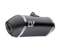 LeoVince silencer LV-14 RACING compatible with Honda CRF 1100 A | BLACK EDITION Stainless steel, black, heat shield compatible with Honda CRF 1100 L Africa Twin Adventure Sport DCT 2024-2026