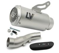 LeoVince Silencer LV CORSA S with homologation, Titanium, Stainless Steel Cap & Carbon Heat Shield compatible with Kawasaki Z 900 Model Years 2020-2024 E4 / E5