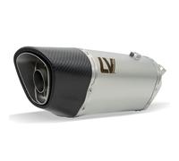 LeoVince silencer with approval for Kawasaki Ninja 1000 SX | LV-14 R, stainless steel, carbon cap, heat shield, EC approval, OEM 15639 compatible with Kawasaki Ninja 1100 SX 2025-2026