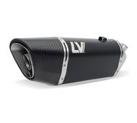 LeoVince silencer with road approval compatible with Kawasaki Ninja 1000 SX | LV-14 R Black Edition stainless steel, EC-approved, no reg, heat shield compatible with Kawasaki Ninja 1100 SX 2025-2026