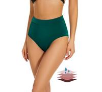 Leovqn Period Swimwear Bikini Menstrual Leakproof Swim Bottoms UPF 50+ Waterproof Brief Light Flow for Women Girls Teens Midnight Blue