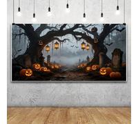 Leowefowa 20x10ft Horror Pumpkin Lantern Dead Branch Forest Backdrop