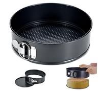 Lepat Non-Stick Spring Form Cake Tin, 6 Inch Round Cake Pan with Loose Base for Easy Release, Round Cake Tin for Baking Cheesecakes, PFOA Free, Grey Fridge and Freezer Safe