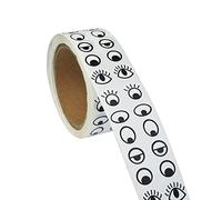 Lependor Black White Eye Stickers Labels -2000 Pcs Per Roll