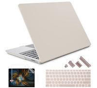 Lepeoac Case for 13.5" Microsoft Surface Laptop 5/4/3 with Metal Palm Rest ONLY 2019-2022 Release Models:1868/1951, Plastic Hard Shell Case with Keyboard Cover & Screen Protector, Rock ash