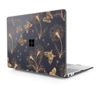 Lepeoac Clear Case for 2025 Microsoft Surface Laptop 13 Inch - Windows 11 Copilot+ PC - Touchscreen Display Cover (Fits Model 2095,NOT Fitting Other Surface Laptop), Butterflies