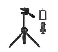 Lepeuxi YUNTENG VCT-2280 Multifunctional Mini Table Tripod with Microphone Stand for Live Screws with 1/4 Screw for ILDC Digital SLR Camera 55 to 95 mm Wide Smartphone