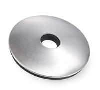 LEPEVNEY 25x5.5x2.8mm Bonded Sealing Washers Stainless Steel EPDM Rubber Backed Screw Gasket - 100 Pieces Pack M5.5 * 25