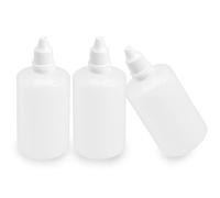LEPEVNEY 3.4oz Plastic Dropper Bottle 100ml Drop Bottles Empty Squeezable Liquid Dropper Bottle Eye Dropper Bottles with Childproof Cap, 3PCS