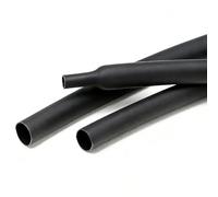 LEPEVNEY 5mm Heat Shrink Tubing 2:1 Ratio Heat Shrink Sleeving for Electrical Insulation Wire Repair Cable Protection, Black, 5mm * 3M