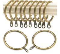 LEPEVNEY Bronze Metal Curtain Rings 45mm Inner Dia Drapery Ring - 28 Pieces for Smooth Gliding on Curtain Rods
