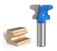 LEPEVNEY End Milling Cutter Bit Finger Pull Bit Router Bit Drawer Pull 1/2" Shank Stool Molding Cutter 1-1/4" Cutting Dia, Pack of 1, Blue or Black