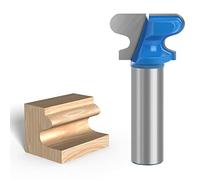 LEPEVNEY End Milling Cutter Bit Finger Pull Bit Router Bit Drawer Pull 1/2" Shank Stool Molding Cutter 1-1/8" Cutting Dia, Pack of 1, Blue or Black