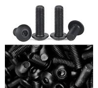 LEPEVNEY M3 x 10mm Alloy Steel Hex Socker Head Screws Thread Button Head Screw Bolt 100 Pcs