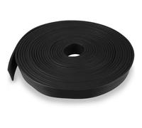 LEPEVNEY Solid Rectangle Rubber Seal Strip Weather Stripping, 15mm Wide x 2mm Thick, 5 Meters Length, Black Sealant Strip 15mm x 2mm x 5m