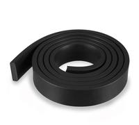 LEPEVNEY Solid Rectangle Rubber Seal Strip Weather Stripping, 20mm Wide x 5mm Thick, 1 Meters Length, Black Sealant Strip 20mm x 5mm x 1m