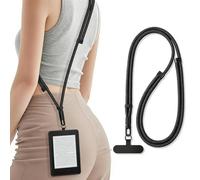 LEPGUYO 1pc Lanyard for Mobile Phone & Kindle, Universal Adjustable Dual Layer Nylon Lanyard, Durable with Metal Buckle, Compatible with Smartphone/iPad mini & 6-8 Zoll E-Reader