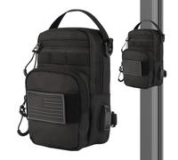 LEPHYON Magnetic Gym Bag, Small Gym Bag for Men & Women, Crossbody Sling Bags with Strong Magnets, USB Charging Port, Multi-Carry Design, Perfect for Travel Workout Sports, Best Gift for Fitness Lover