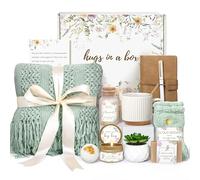 Lepiche Gifts for Women, Get Well Soon Self Care Package Box, Sending Hug Baskets Thinking of You Gift for Women Her New Mom Best Friend Birthday (Sage Green)