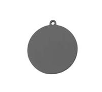 LEPIZ 20Pcs/Lot Size 10-30mm Mirror Polish Stainless Steel Charms Round Stamping Blanks Charms For DIY Making Jewelry Necklace-black-15mm