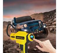 Lepmerk Cordless Tire Inflator Air Compressor 20V Rechargeable Battery Powered 150PSI Portable Handheld Air Pump with 12V Car Power Adapter Digital Pressure Gauge for Cars