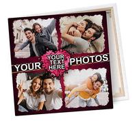 lepni.me Create Your Own Personalised Anniversary or St. Valentines Day Gifts for Him or Her Custom Canvas with Romantic Photos